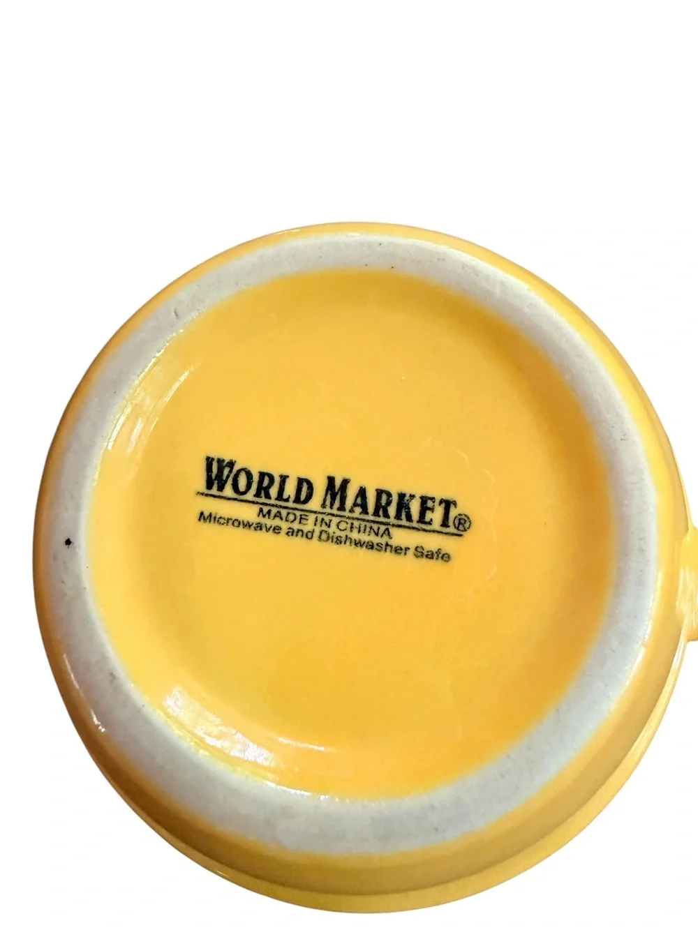 World Market Stackable Espresso Mug Set w/ Chrome Rack Mustard Yellow 6oz‎ Cups